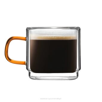 Komplet 2 szklanek z podwójną ścianką do espresso Amber 80 ml 8579